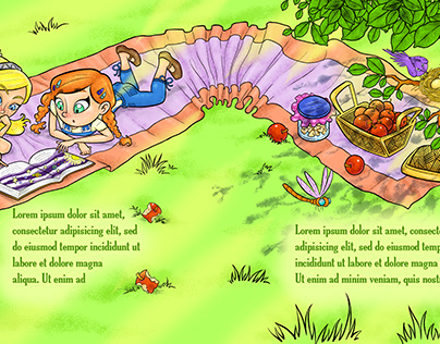 A Children Story Book Page.