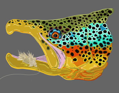 Abstract Brown Trout