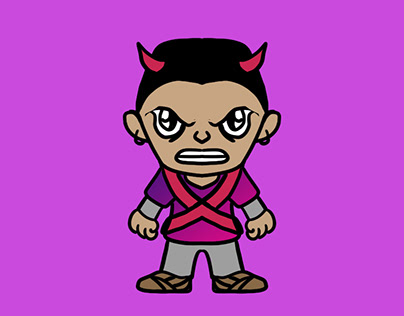 Cute Devil Angry Man