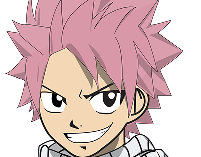 Desenho de Vetor Natsu Dragneel