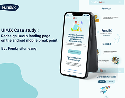 UI/UX Case study | Redesign Landing Page FundEx.Id