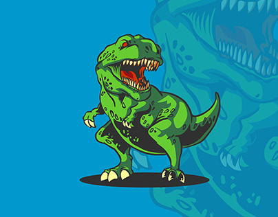 Tyrannosaurus Logo Illustration