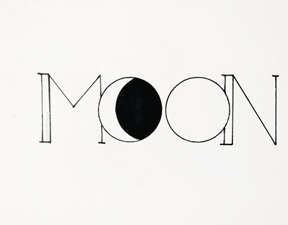 negative space typography art