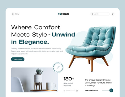NEXUS: Furniture Landing Page Design