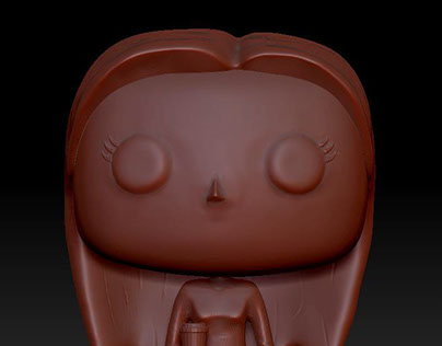 Funko POP Custom, modeled in Zbrush and 3D printed.