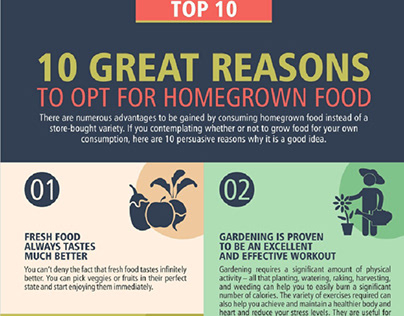 10 Great Reasons to Opt for Homegrown Food
