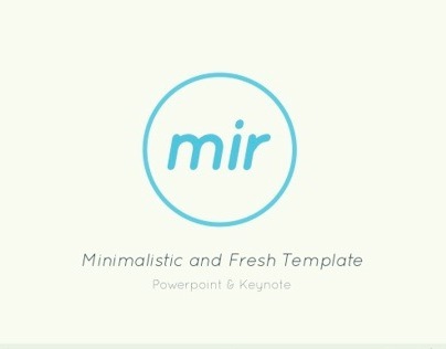 mir - Minimalistic and Fresh Presentation Template