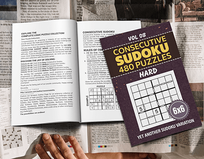 Consecutive Sudoku - 480 Hard Level Puzzles - Vol 08