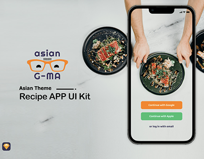 Asian G-Ma, Recipe/Cooking App UI