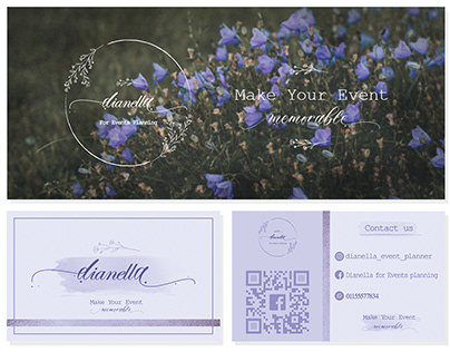 Dianella For Events Planning - logo and card project