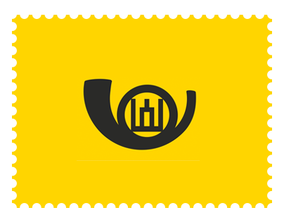Lithuanian post stamps concept