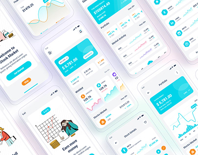 Sotex- Stock Market Mobile App UI Template