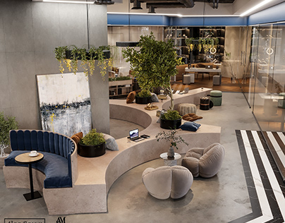 Workspace & Lounge Interior Design