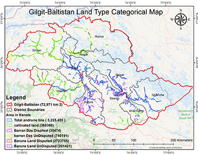 Gilgit-Baltistan Land categorical Map