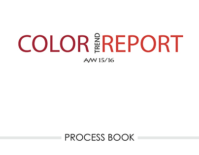 Process Book for Color Trend Report A/W 15-16