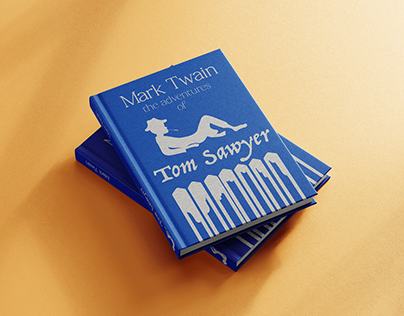 Book cover for "Tom Sawyer"- university project