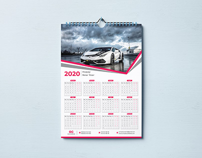 Wall Calendar Design 2020