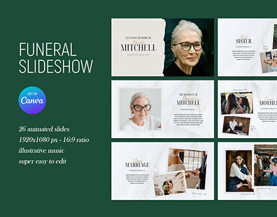 Funeral Slideshow Canva Presentation