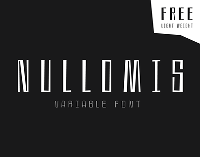 Nullomis – Variable Font | Free Font