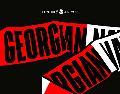 Georgia National Football Team - Typography
