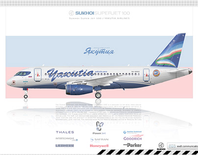 Yakutia Airlines Sukhoi SuperJet Livery concept