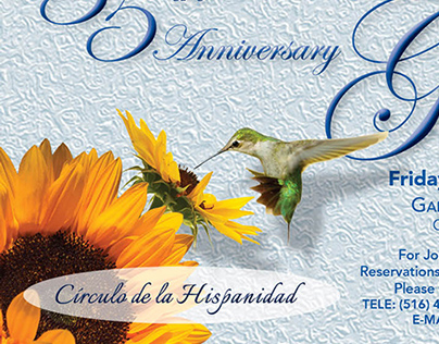 Circulo de la Hispanidad 2015 Gala Invitations