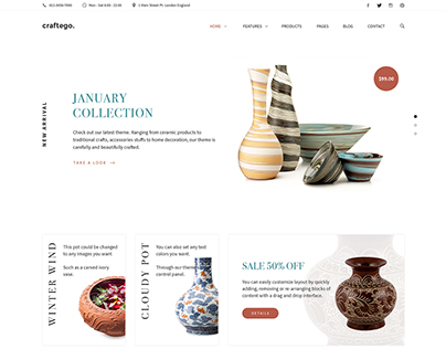 Craftego - Multi-concept Store | PSD Template