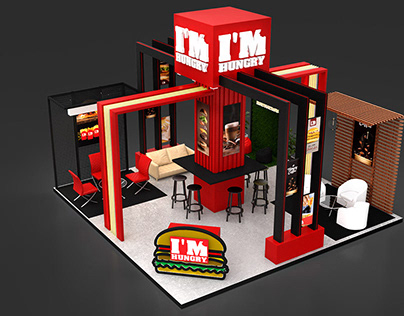 i'm hungry 6x6 booth design