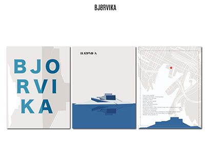Modern Poster Series Bjorvika