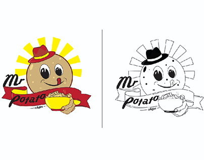 "Mr potato chips" logo design