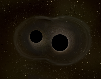 Two black holes emerging