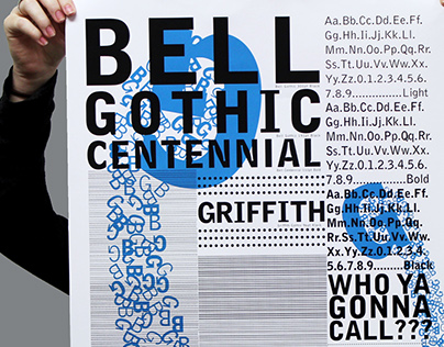 Bell Gothic Type Sample Poster