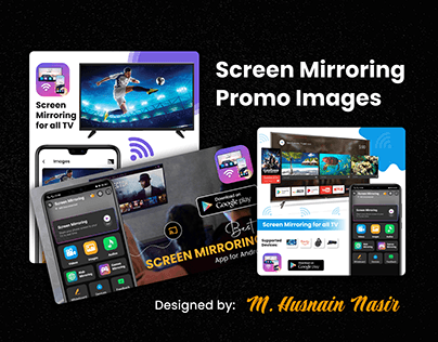 Promo Images for Screen Mirroring App