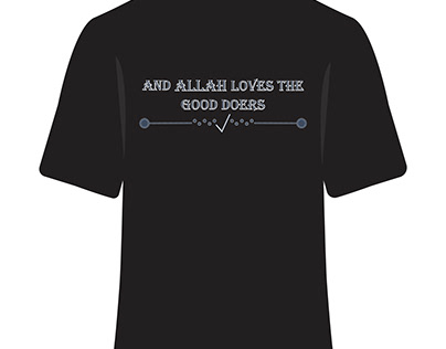 And Allah Loves The Good Doers T shirt Design
