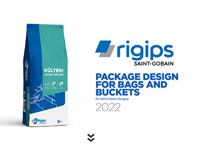 RIGIPS - Package design for bags and buckets