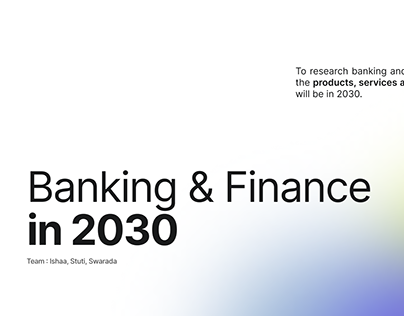 Banking & Finance in 2030