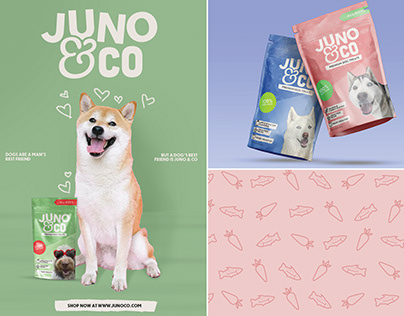 Juno & Co: Logo, Packaging, and Ad Designs