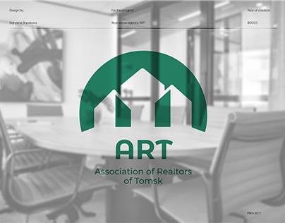 Logo development for the real estate agency "ART"