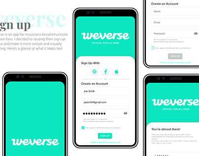 weverse sign up