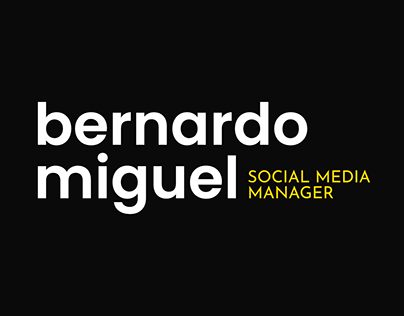 Bernardo Miguel • Personal Branding