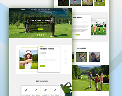GOLF CLUB Home Page Concept
