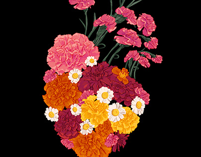 Corazon Con Flores