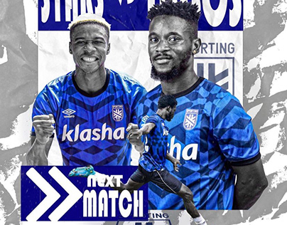 Match poster design for NPFL team Sporting Lagos