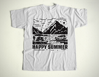Summer t-shirt design.