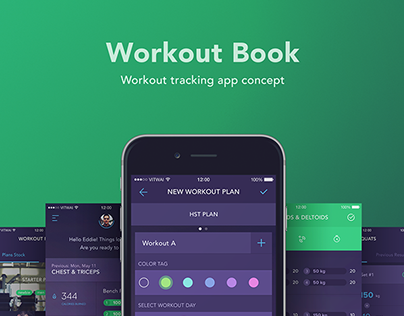 Workout Book – workout tracking app concept