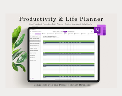 Onenote Productivity and Life Planner