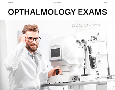 Opthalmology Exams (Medical Website)