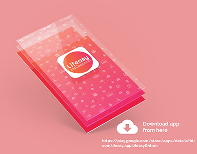 Mobile app design for Lifeasy