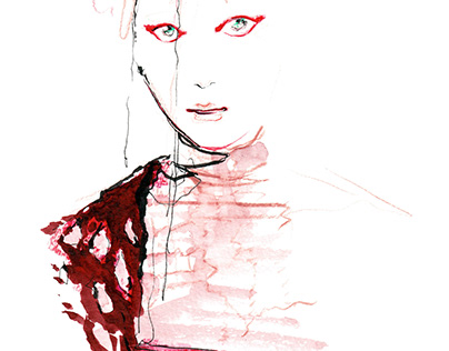 Backstage sketching LFW Fashion Scout AW2020 Underage