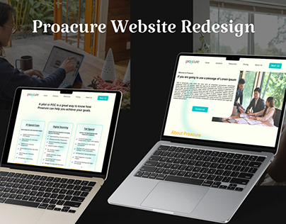 Proacure Website Redeisgn